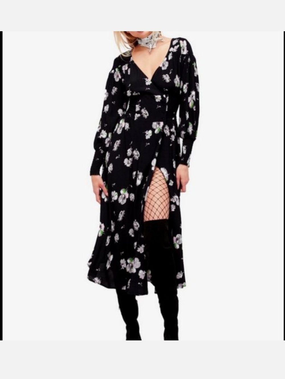 NWT FREE PEOPLE SO SWEETLY FLORAL PRINT SIZE MEDIUM